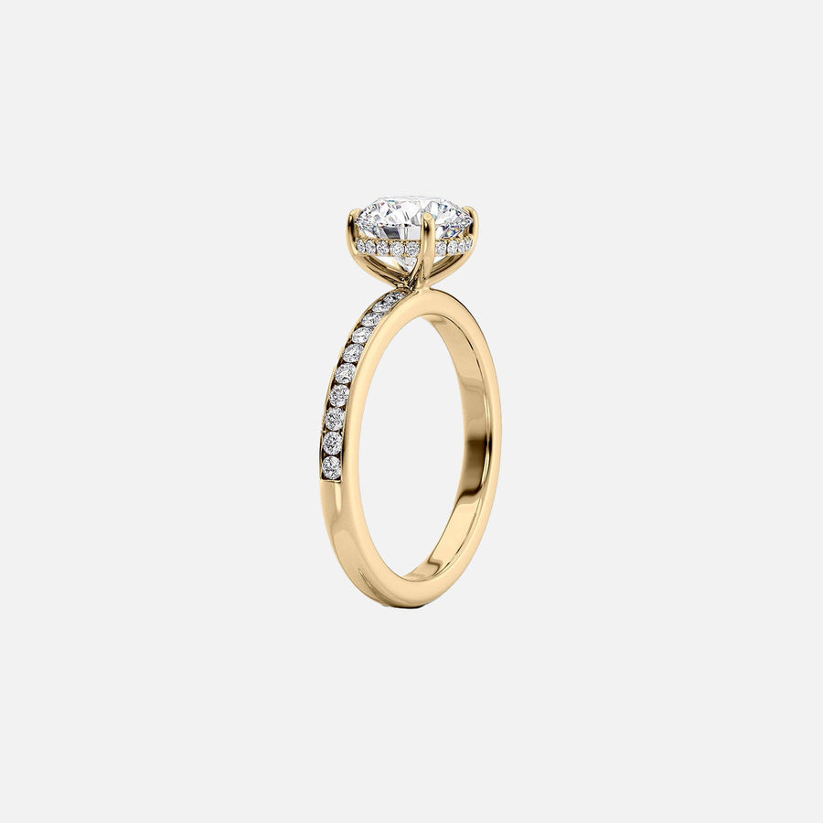 The Marilyn Princess Moissanite Ring 18k Yellow Gold 002