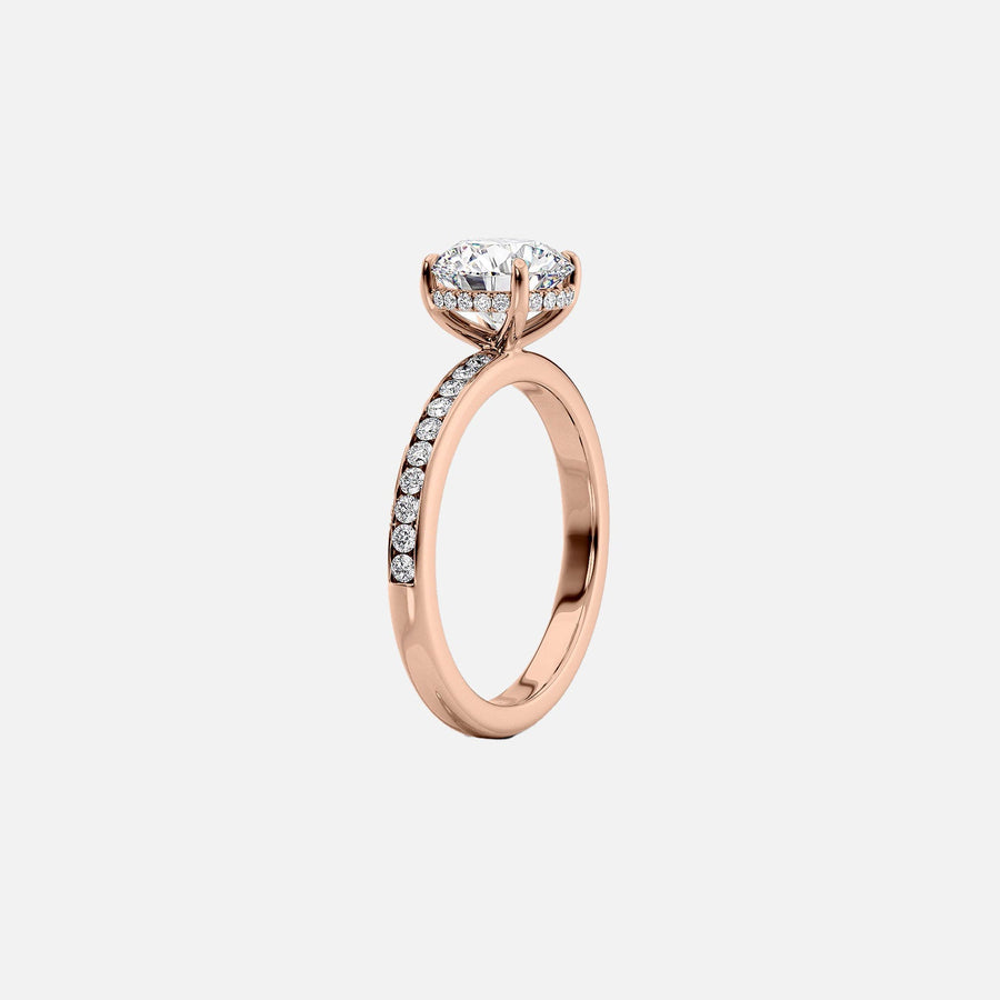  The Marilyn Radiant Moissanite Ring 18k Rose Gold 002