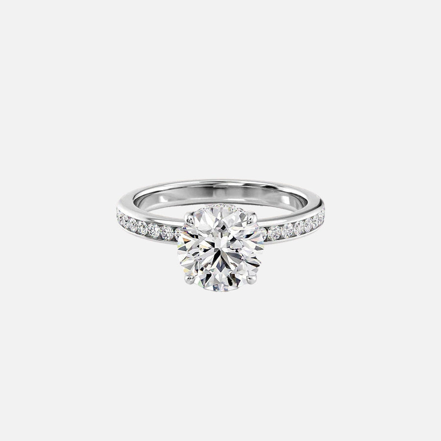 The Marilyn Round Lab Diamond Ring 14k White Gold 001
