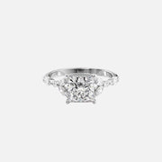  The Marquise Chelsea Princess Moissanite Ring 14k White Gold 001