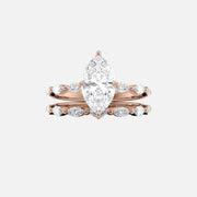 The Marquise Lucia Marquise Moissanite Ring 18k Rose Gold 003