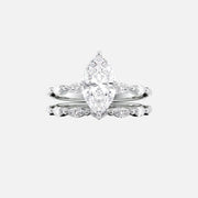  The Marquise Lucia Marquise Moissanite Ring 18k White Gold 003