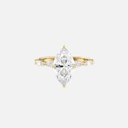  The Marquise Lucia Marquise Moissanite Ring 18k Yellow Gold 001