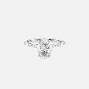  The Marquise Lucia Oval Lab Diamond Ring 14k White Gold 001