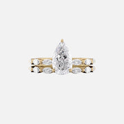  The Marquise Lucia Pear Lab Diamond Ring 18k Yellow Gold 003