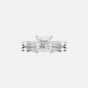  The Marquise Lucia Princess Lab Diamond Ring 14k White Gold 003