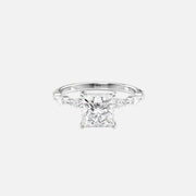  The Marquise Lucia Princess Moissanite Ring 18k White Gold 001