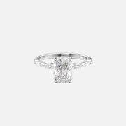  The Marquise Lucia Radiant Lab Diamond Ring 14k White Gold 001