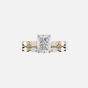  The Marquise Lucia Radiant Lab Diamond Ring 14k Yellow Gold 003