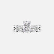  The Marquise Lucia Radiant Moissanite Ring 14k White Gold 003