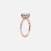  The Marquise Round Lindsey Radiant Lab Diamond Ring 18k Rose Gold 002