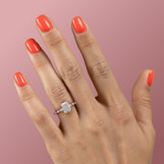  The Marquise Round Lindsey Radiant Lab Diamond Ring 18k Rose Gold 004