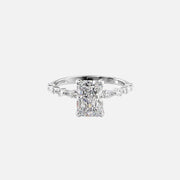  The Marquise Round Lindsey Radiant Lab Diamond Ring 18k White Gold 001