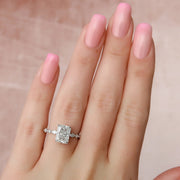  The Marquise Round Lindsey Radiant Lab Diamond Ring 18k White Gold 003