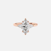  The Megan Pears Marquise Lab Diamond Ring 14k Rose Gold 001