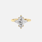 The Megan Pears Marquise Lab Diamond Ring 14k Yellow Gold 001