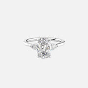  The Megan Pears Oval Lab Diamond Ring 14k White Gold 001