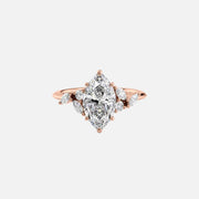  The Melissa Marquise Lab Diamond Ring 18k Rose Gold 001