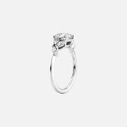  The Melissa Oval Lab Diamond Ring 14k White Gold 002