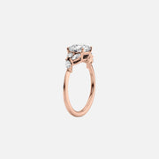  The Melissa Oval Lab Diamond Ring 18k Rose Gold 002