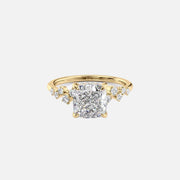  The Mia Cushion Lab Diamond Ring 18k Yellow Gold 001