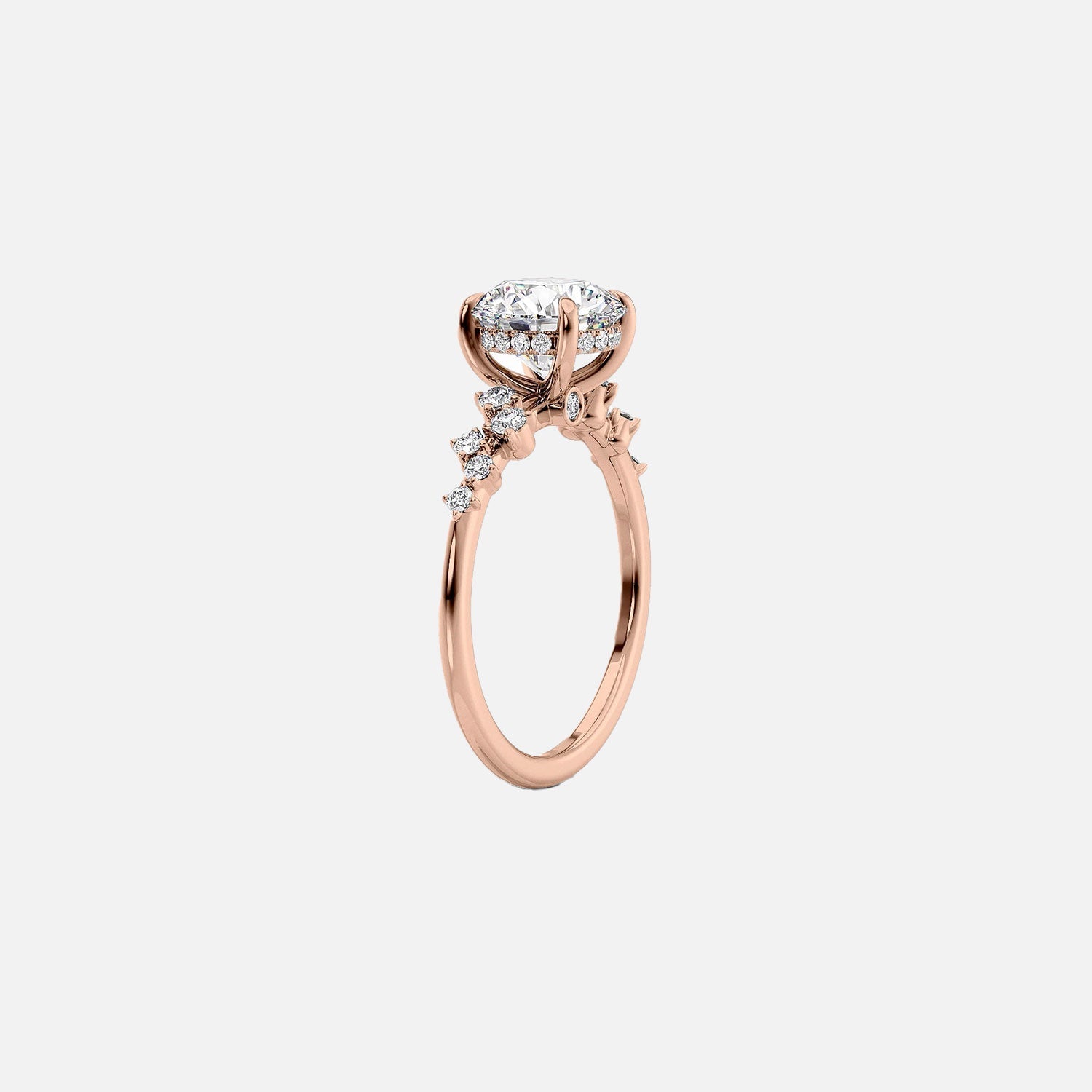  The Mia Oval Lab Diamond Ring 14k Rose Gold 002
