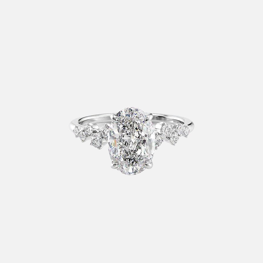  The Mia Oval Lab Diamond Ring 18k White Gold 001