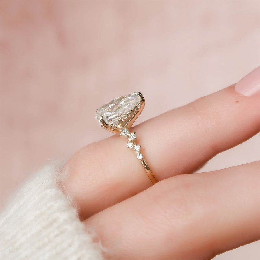  The Mia Pear Lab Diamond Ring 14k Yellow Gold 004 Final