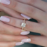  The Mia Princess Lab Diamond Ring 18k Rose Gold 003