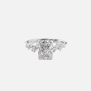  The Mia Radiant Lab Diamond Ring 14k White Gold 001