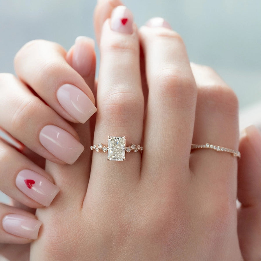  The Mia Radiant Lab Diamond Ring 18k Rose Gold 004 Final