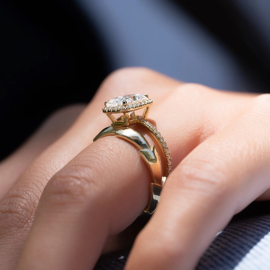  The Michelle Radiant Lab Diamond Ring 14k Yellow Gold 004 Final
