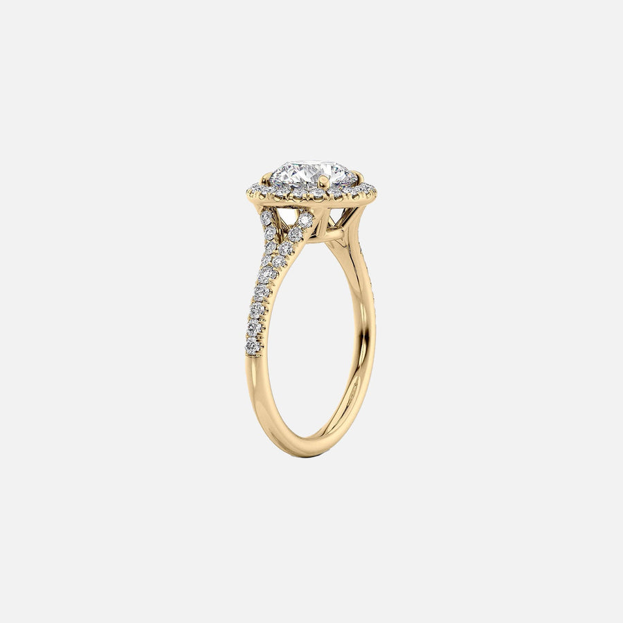  The Miley Oval Moissanite Ring 18k Yellow Gold 002