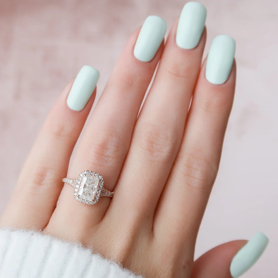  The Miley Radiant Moissanite Ring 18k Rose Gold 004 Final
