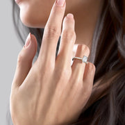  The Monica Emerald Moissanite Ring 18k Yellow Gold 003