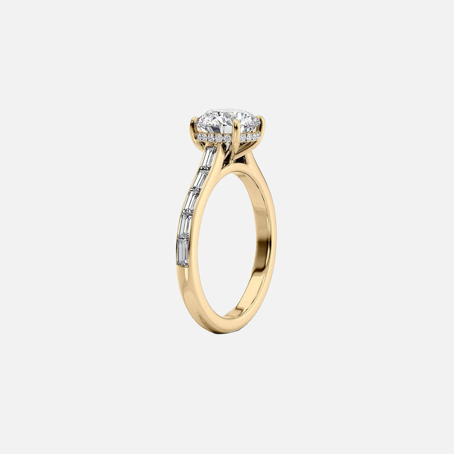  The Monica Oval Lab Diamond Ring 18k Yellow Gold 002