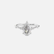  The Naomi Pear Lab Diamond Ring 14k White Gold 001