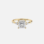  The Naomi Princess Lab Diamond Ring 18k Yellow Gold 001