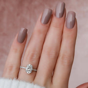 The Natasha Oval Pave Moissanite Ring - KNT - Engagement Rings, Wedding Bands & Fine Jewelry