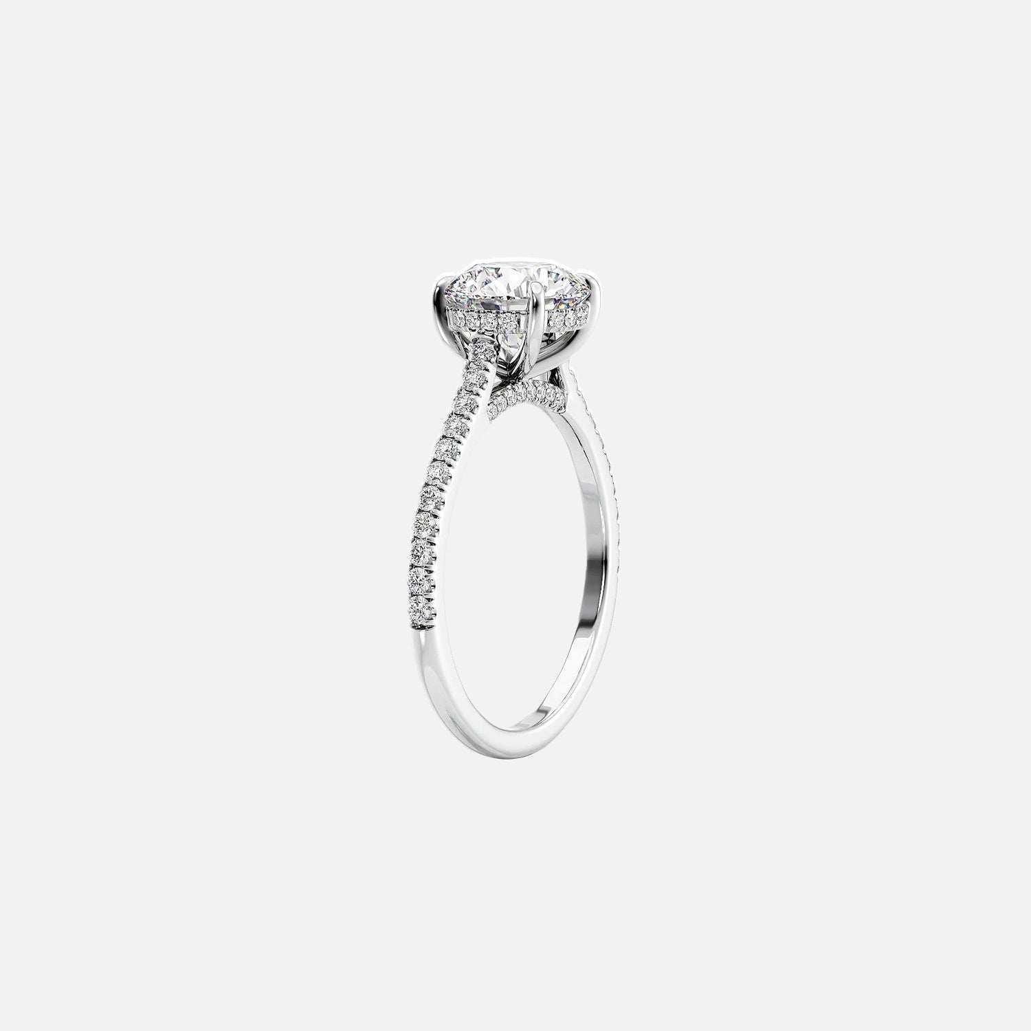 The Natasha Princess Pave Moissanite Ring - KNT - Engagement Rings, Wedding Bands & Fine Jewelry