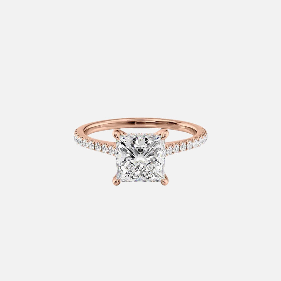 The Natasha Princess Pave Moissanite Ring - KNT - Engagement Rings, Wedding Bands & Fine Jewelry
