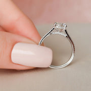 The Natasha Round Pave Moissanite Ring - KNT - Engagement Rings, Wedding Bands & Fine Jewelry