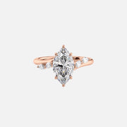  The Nova Marquise Lab Diamond Ring 14k Rose Gold 001