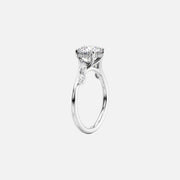  The Nova Oval Moissanite Ring 14k White Gold 002