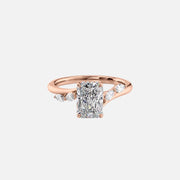  The Nova Radiant Lab Diamond Ring 14k Rose Gold 001
