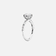  The Patricia Emerald Lab Diamond Ring 18k White Gold 002