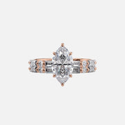  The Patricia Marquise Moissanite Ring 18k Rose Gold 003