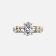 The Patricia Oval Moissanite Ring 18k Yellow Gold 003