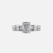  The Patricia Radiant Moissanite Ring 14k White Gold 003