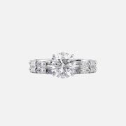  The Patricia Round Lab Diamond Ring 18k White Gold 003